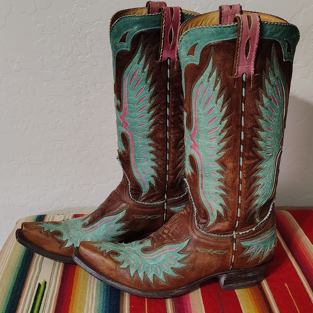 old Gringo Western Cowboy Boots Teal